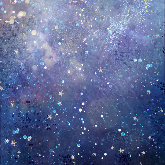 梦幻光斑与星星蓝