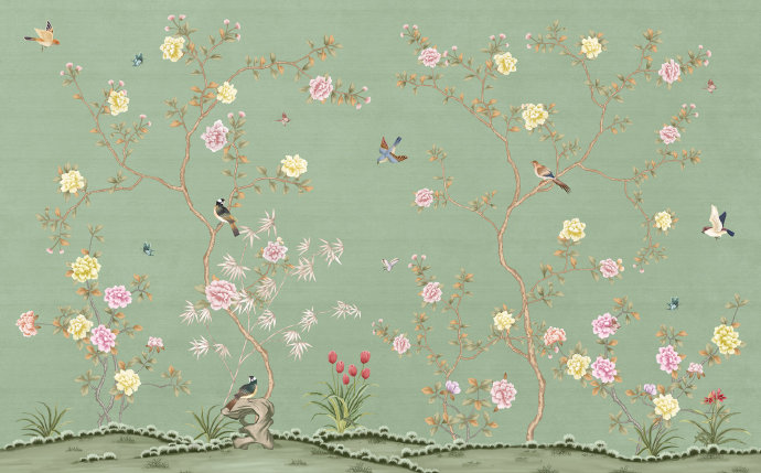 现代简约新中式花