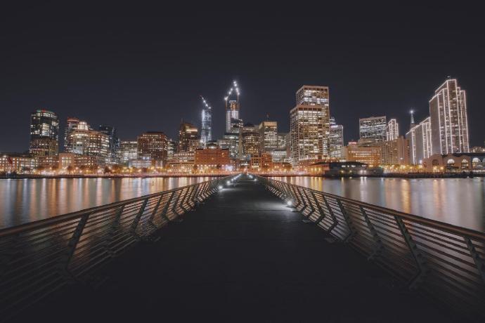 城市夜景高清摄影