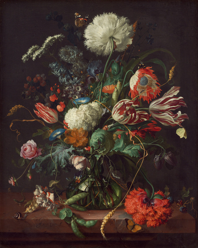 油画 鲜花 花朵