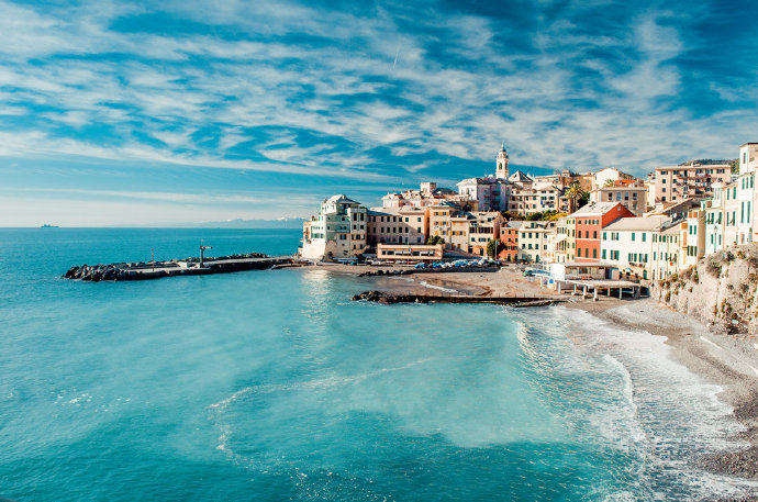 海边海滨建筑风景