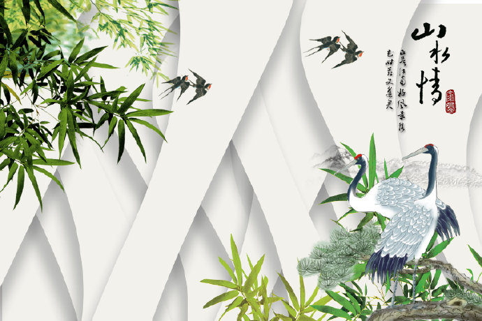 山水情竹林3D仙