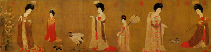 仕女 簪花仕女图