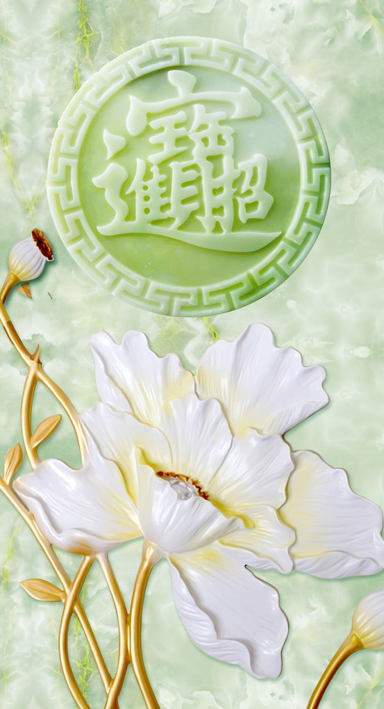 彩雕玉兰3D立体