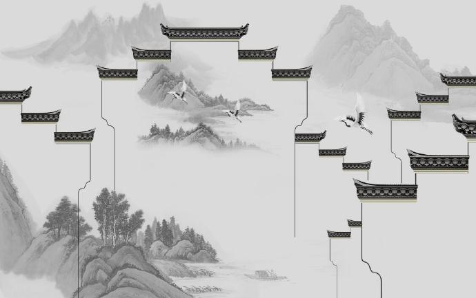 新中式徽派马头墙