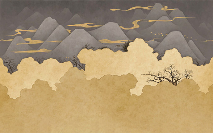 山 树 云 现代