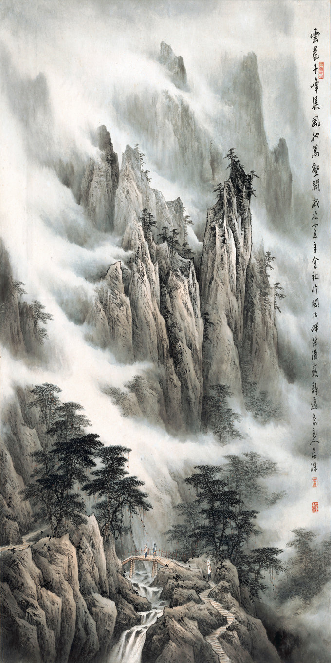 云卷千峰壮丽山河