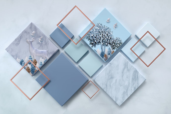 欧式3D立体简约