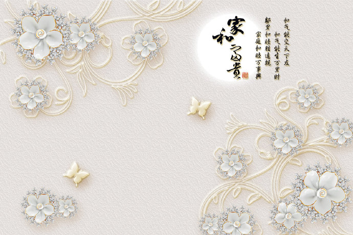浮雕花朵 欧式花