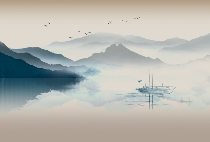 山水抽象新中式背