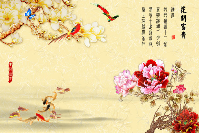 千图网_玉兰牡丹