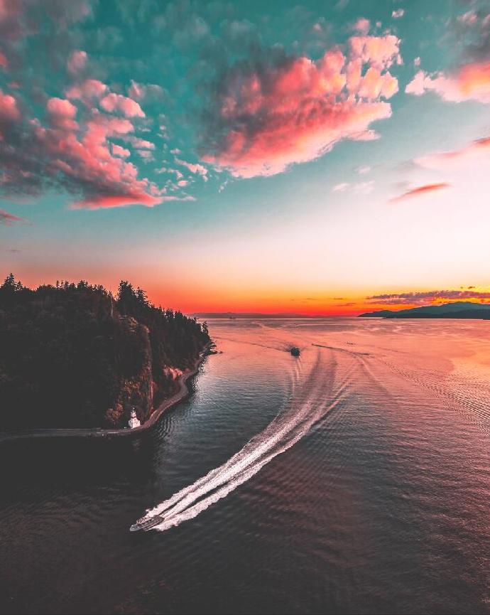 自然风景夕阳晚霞