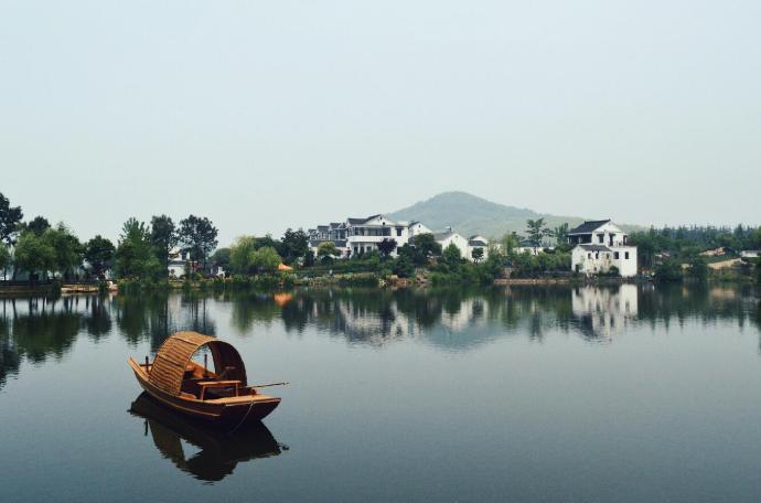 自然风景湖泊树林