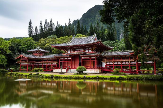自然风景山水树林