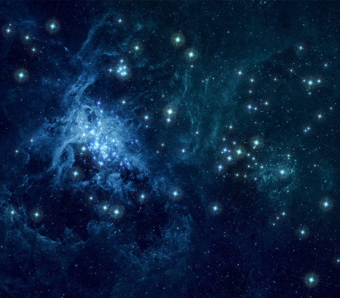 梦幻蓝色星空壁纸