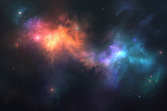 绚丽唯美的星空高
