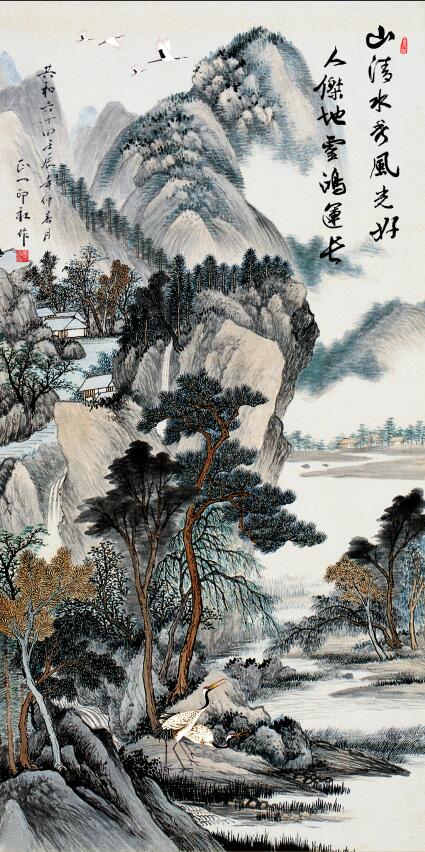 玄关山水画玄关山
